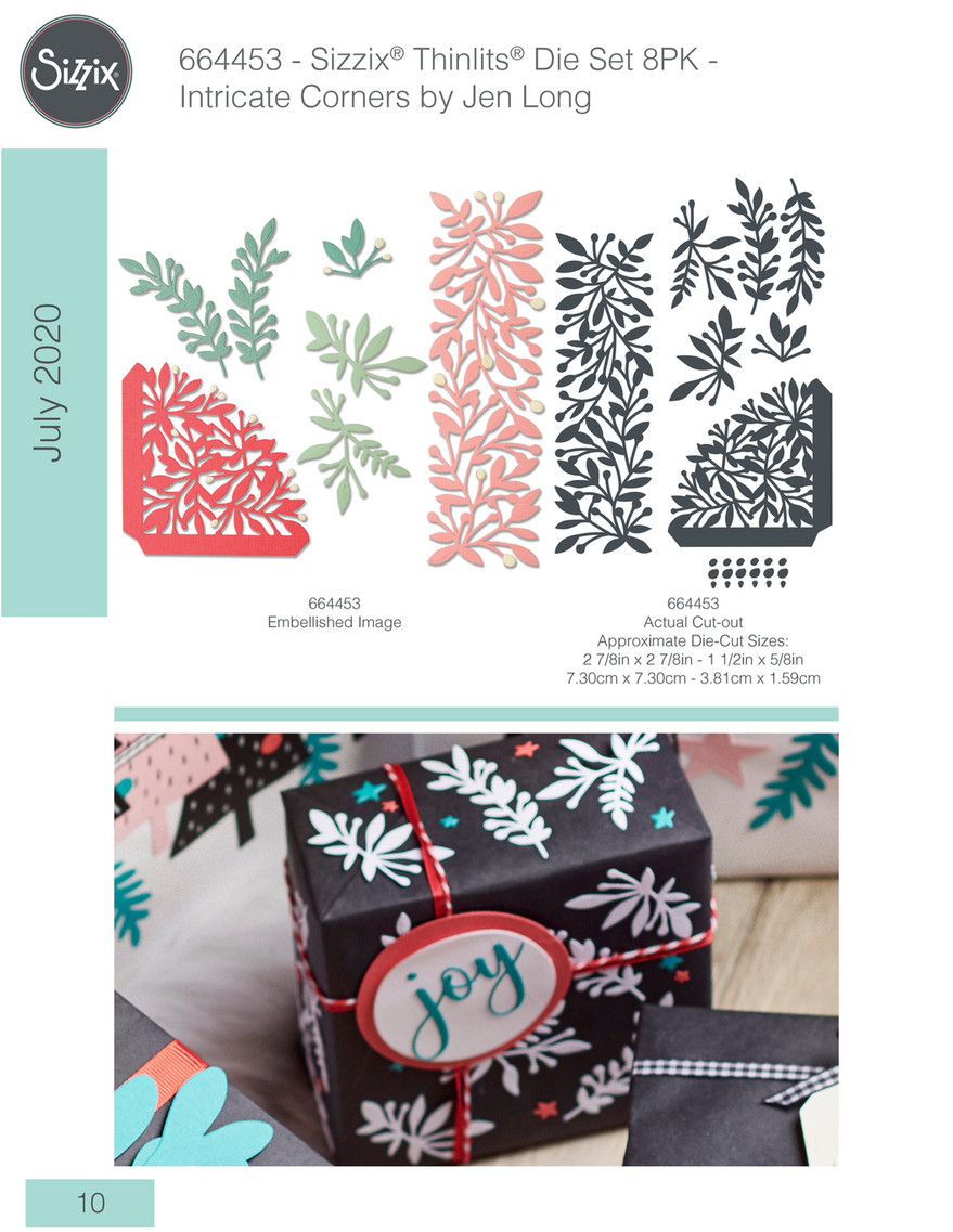 Thinlits Die Set 6PK Botanical Envelope Liners by Jen Long 